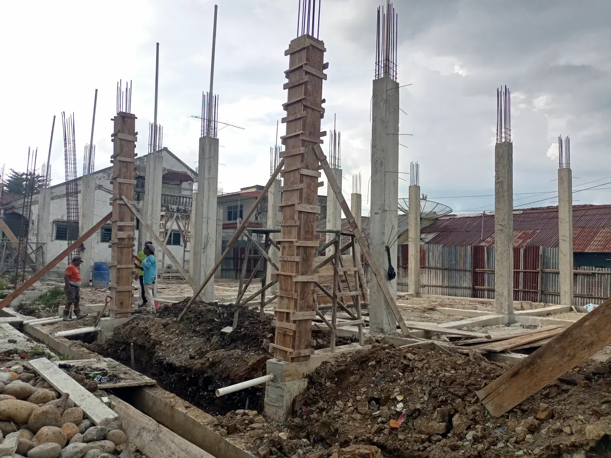 Proses pembangunan SDIT Darussalam